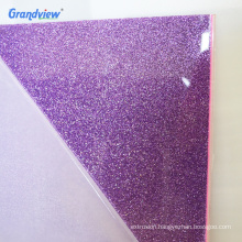 Custom size wall decoration plastic glitter acrylic sheet